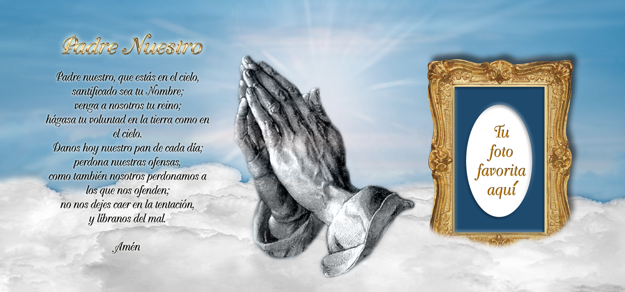 Padre Nuestro Blue (Lords Prayer)